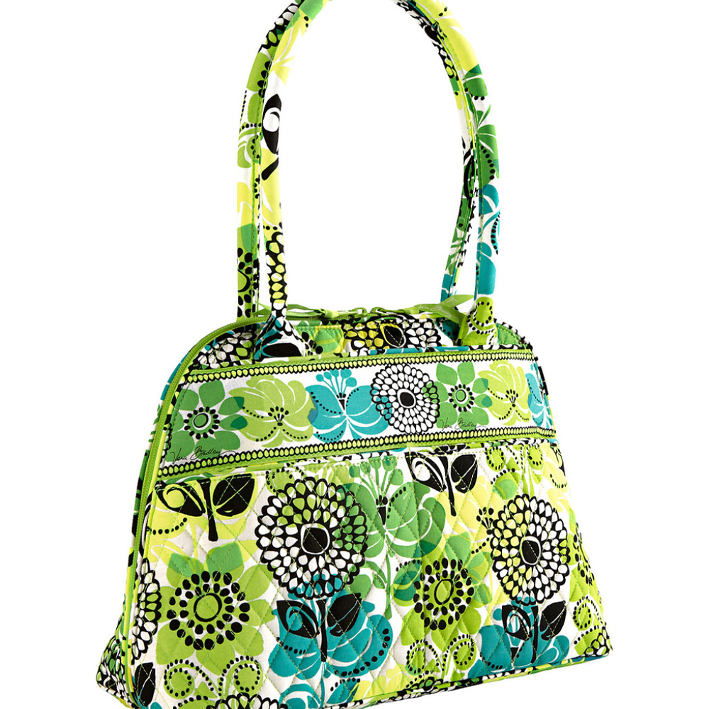 Vera Bradley Limes Up Purse Tote Handbag - Bowler